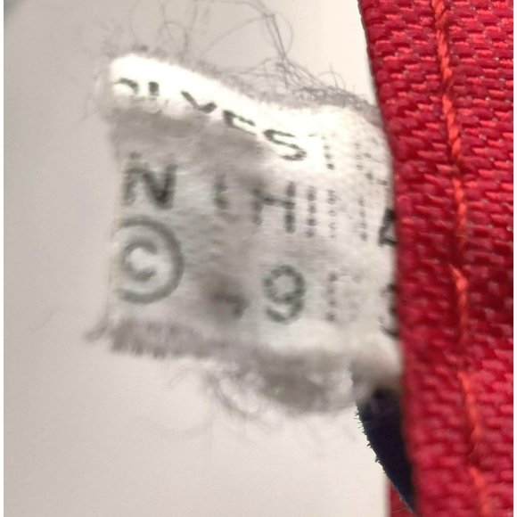 Vintage JOY Red and White 28x40 Holiday Flag Christmas Wreath Shiny Gold Bow - Picture 14 of 14